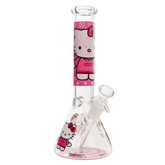Arsenal Glass - 10" 5mm Kitty Glass Beaker (Design Vary)
