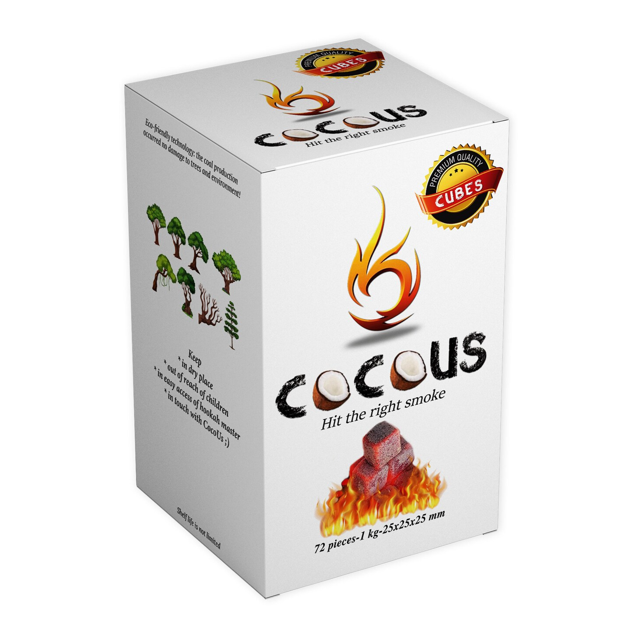Coconut Charcoal (72 Pieces Cubes) Beast Vape Coconut Charcoal (72 Pieces Cubes) Beast Vape