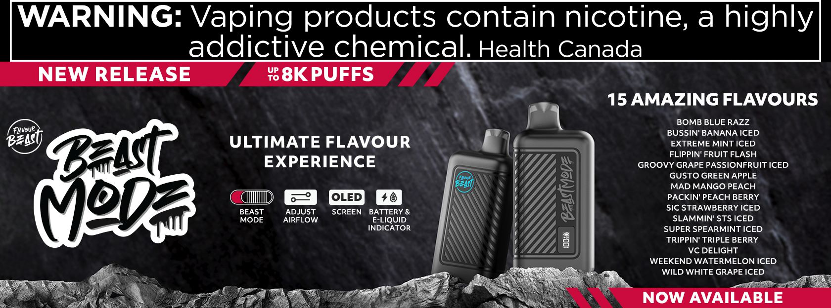 Beast Fad Flavour Beast BEAST MODE 8000 Disposable Vape – Beast Vape