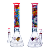 Cheech - 15” DICE-THEMED VIBRANT CASINO BEAKER (CHE-375)
