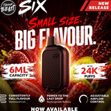 Flavour Beast SIX - 24K Puffs Disposable Vape (6ml)