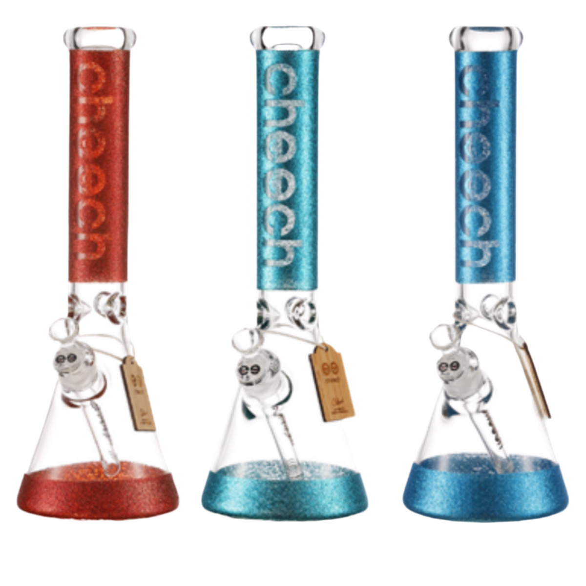 CHEECH - 16” 7MM SPARKLE OF MY LIFE GLITTER BEAKER (CH-135)