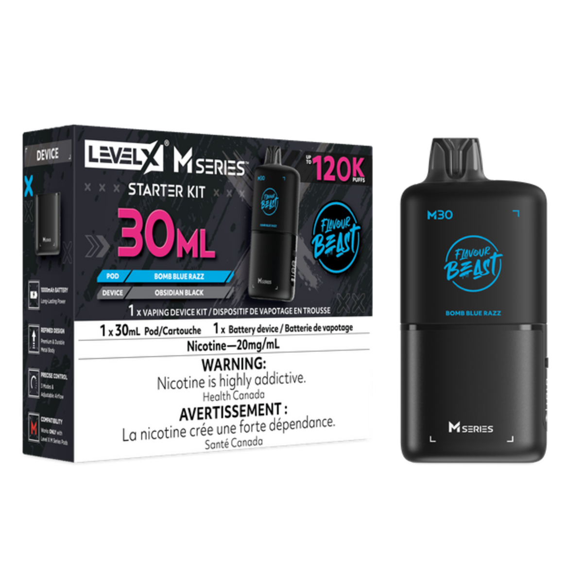 Level X M Series Starter Kits - 30mL (120K Puffs)