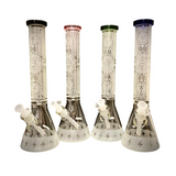 15" Cheech Glass Sandblasted Beaker
