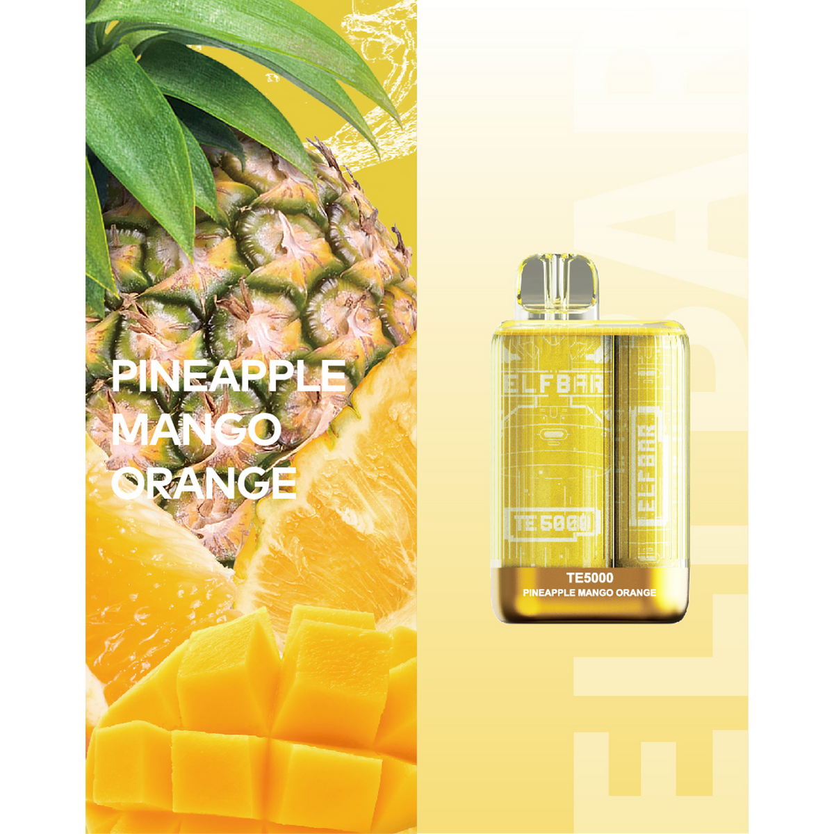 Elf Bar TE5000 Disposable Vape- Pineapple Mango Orange