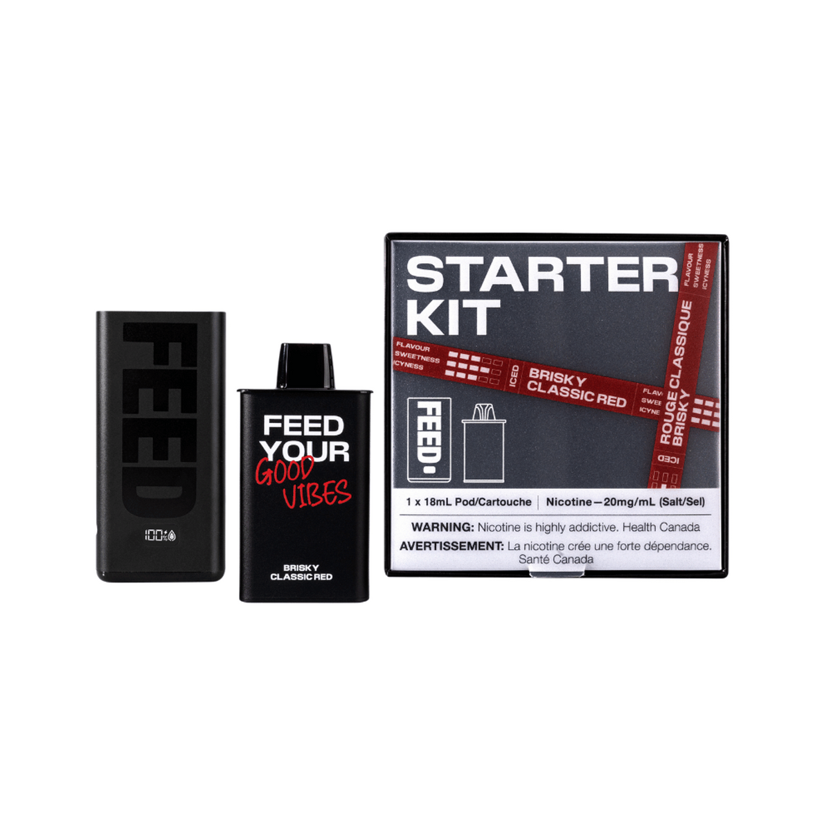 BRISKY CLASSIC RED STARTER KIT- FEED