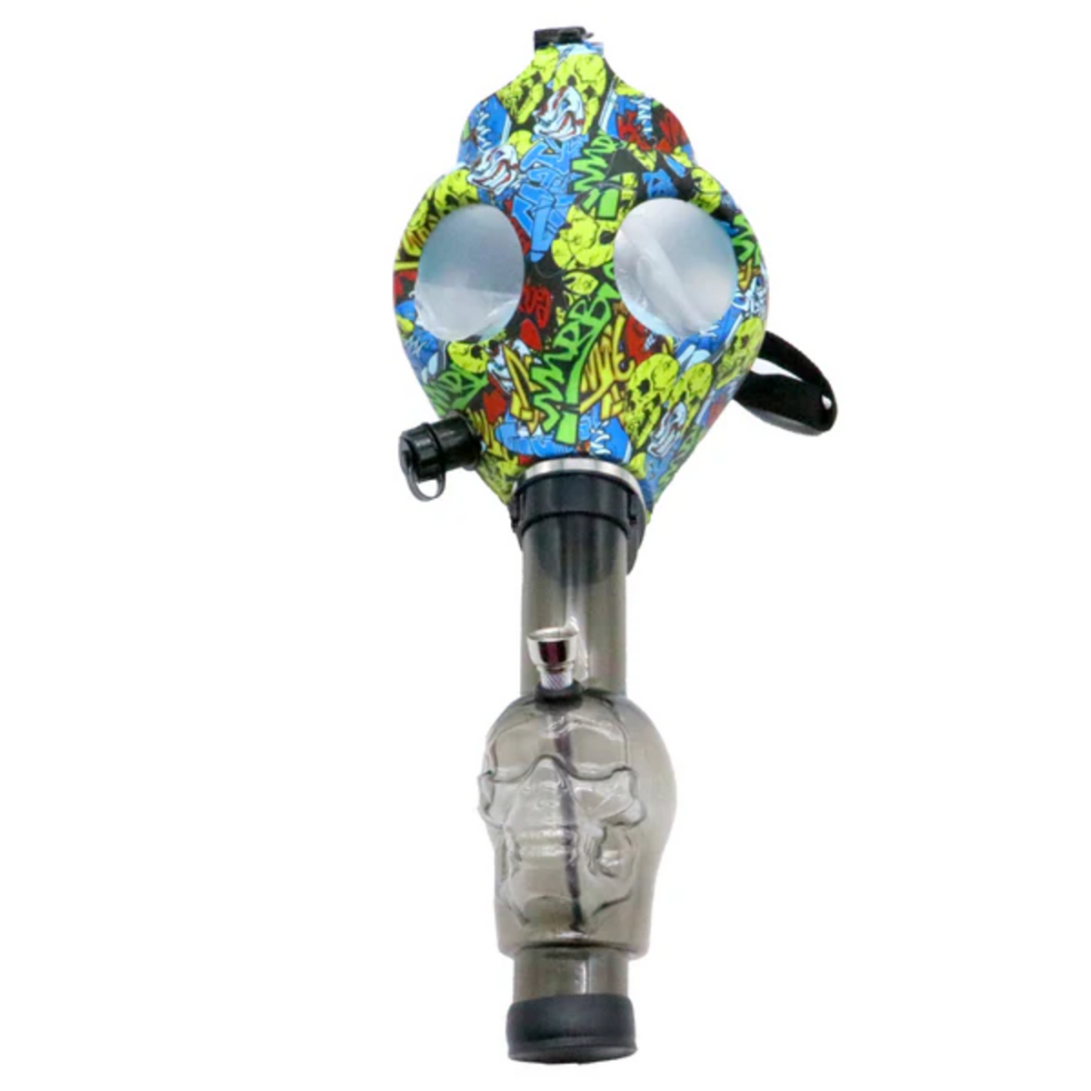 Silicone Gas Mask with Acrylic Tube