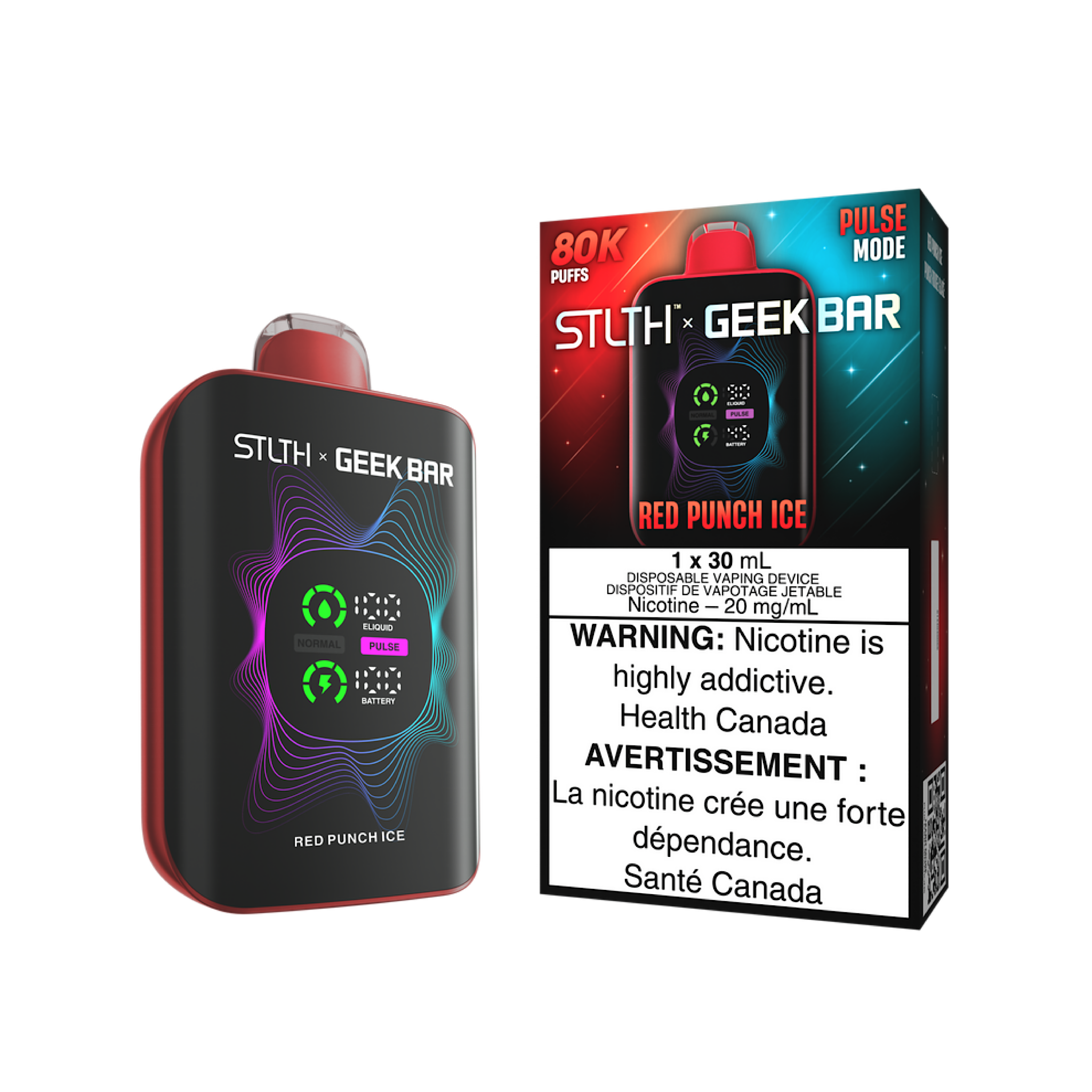 STLTH X GEEK BAR - 80K Puffs Disposable Vape