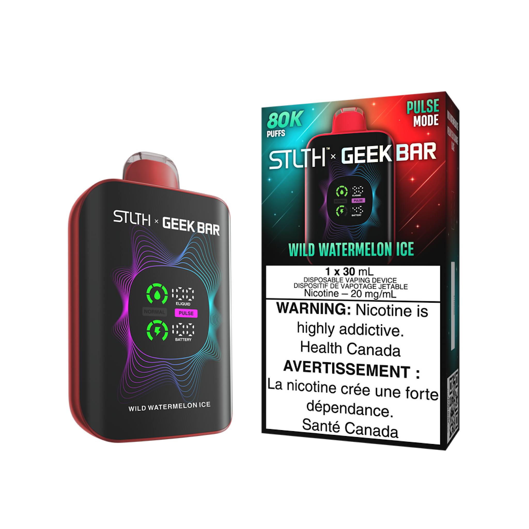 STLTH X GEEK BAR - 80K Puffs Disposable Vape