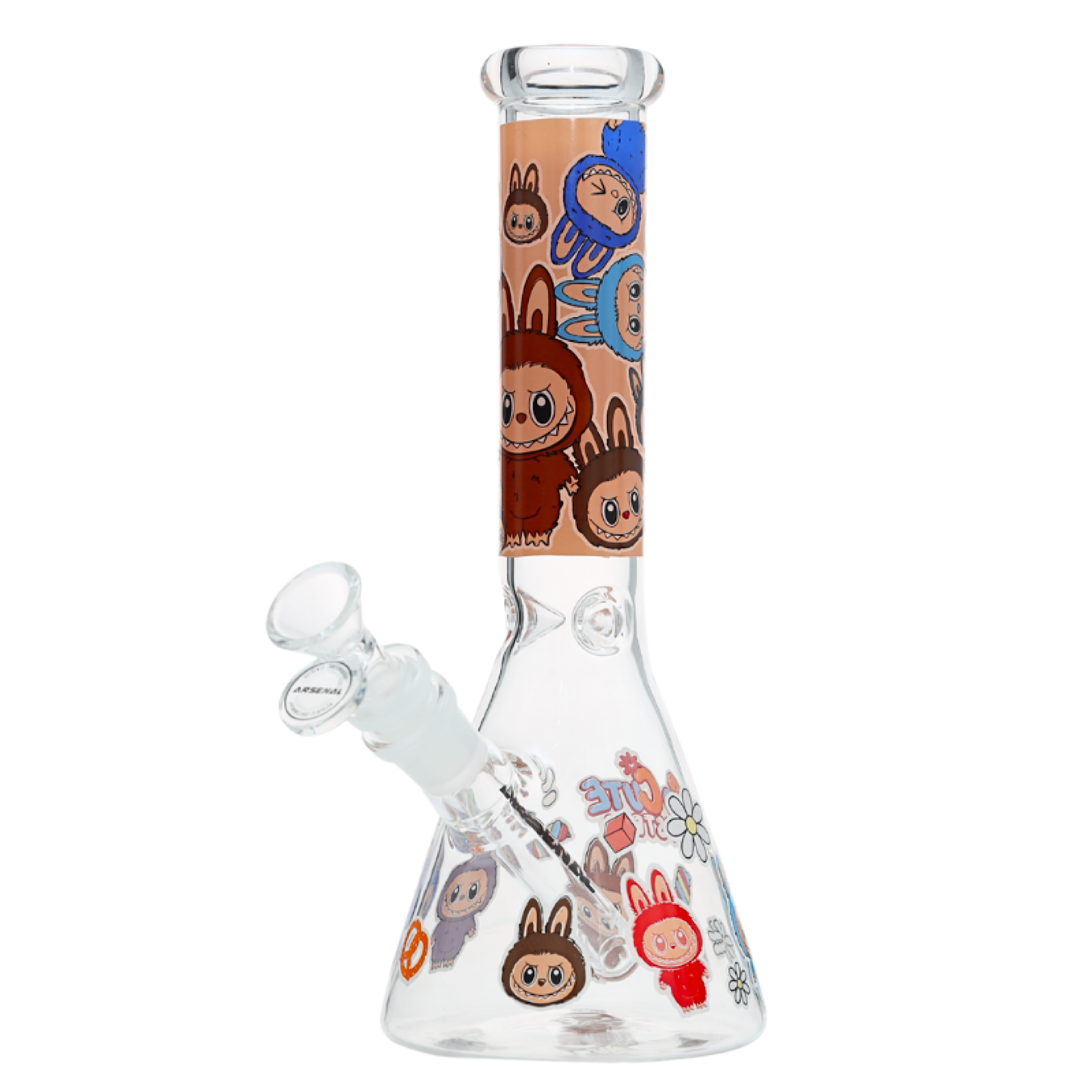 Arsenal Glass - 10" Cute Monster Beaker Bong