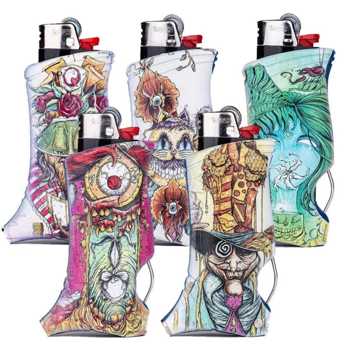 Toker Poker Alice In Wonderland Multi-Tool Lighter Sleeve