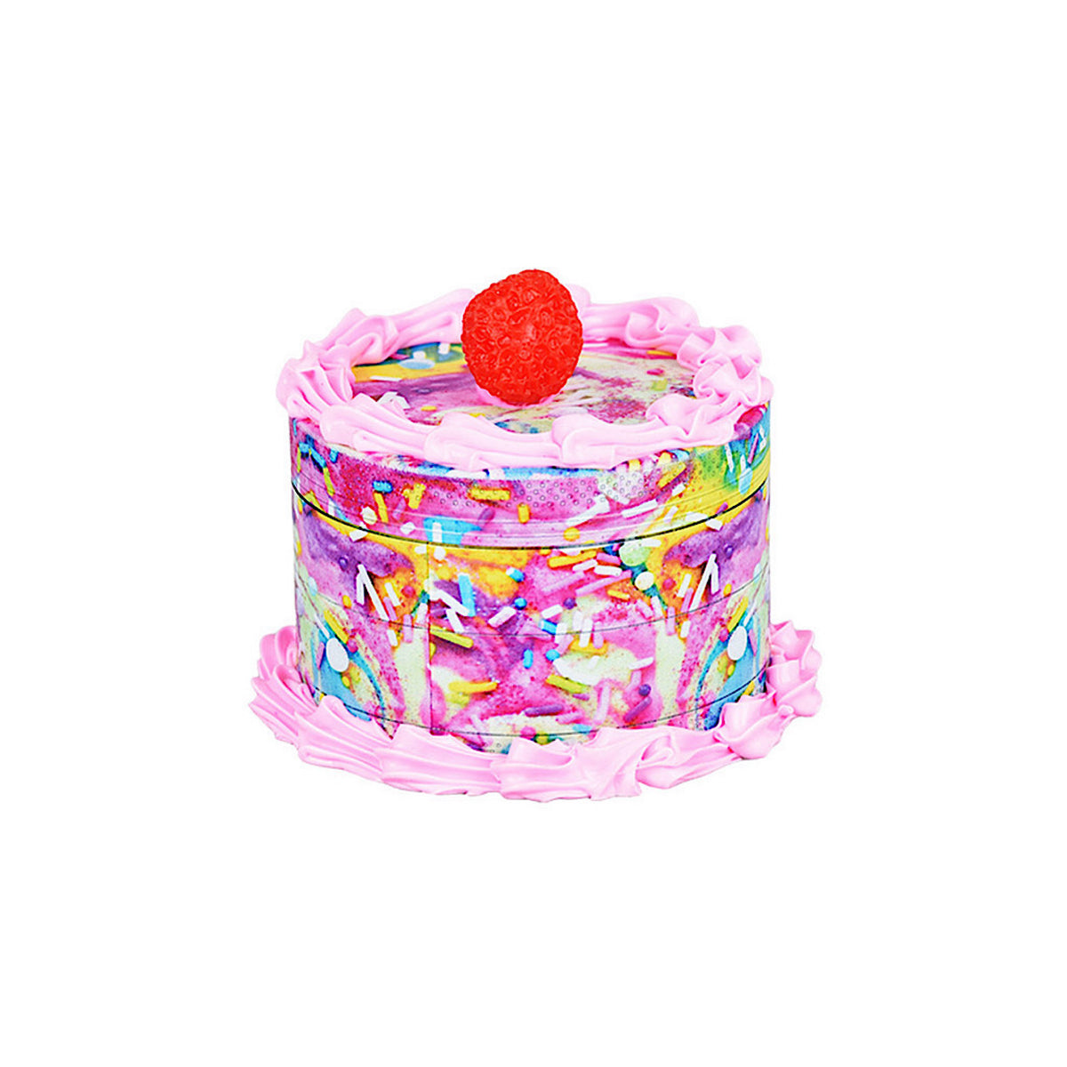 Birthday Cake Grinder - Raspberry 4pc