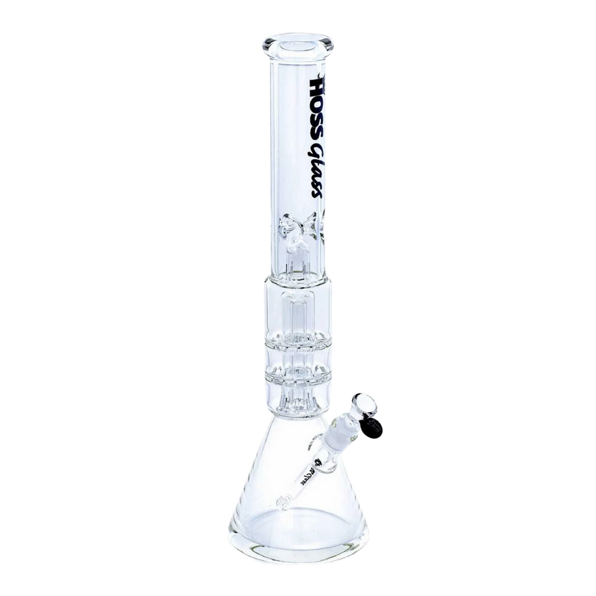 Hoss - 20" Glass Coloured Double-Disk Percolator Beaker
