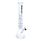 Hoss - 20" Glass Coloured Double-Disk Percolator Beaker