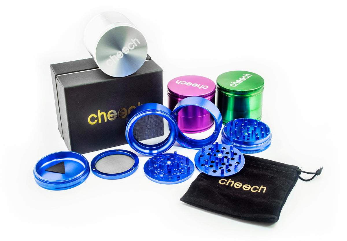 Cheech 4 Piece CNC Grinder with Extra Teeths & Screen (GR-09)