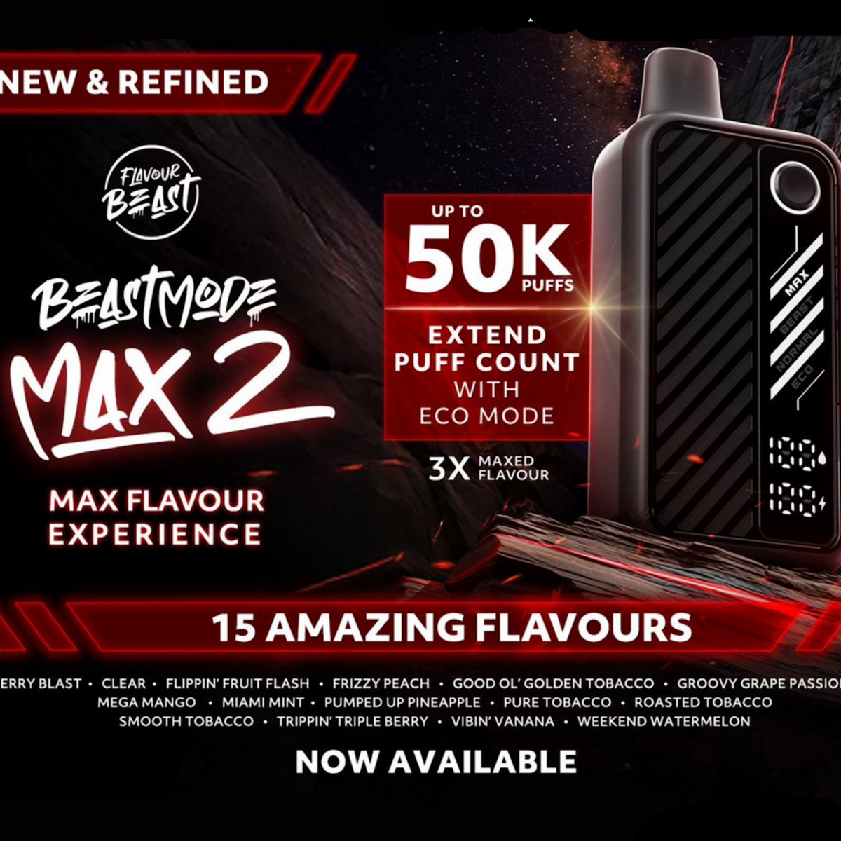 Flavour Beast - Beast Mode Max 2 (50K Puffs) Disposable
