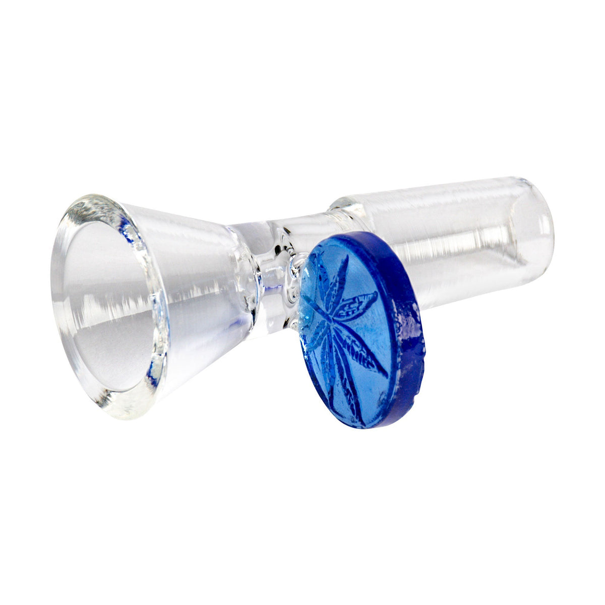 Red Eye Glass® - 14mm Leaf Stamped Handle Cone Pull-Out