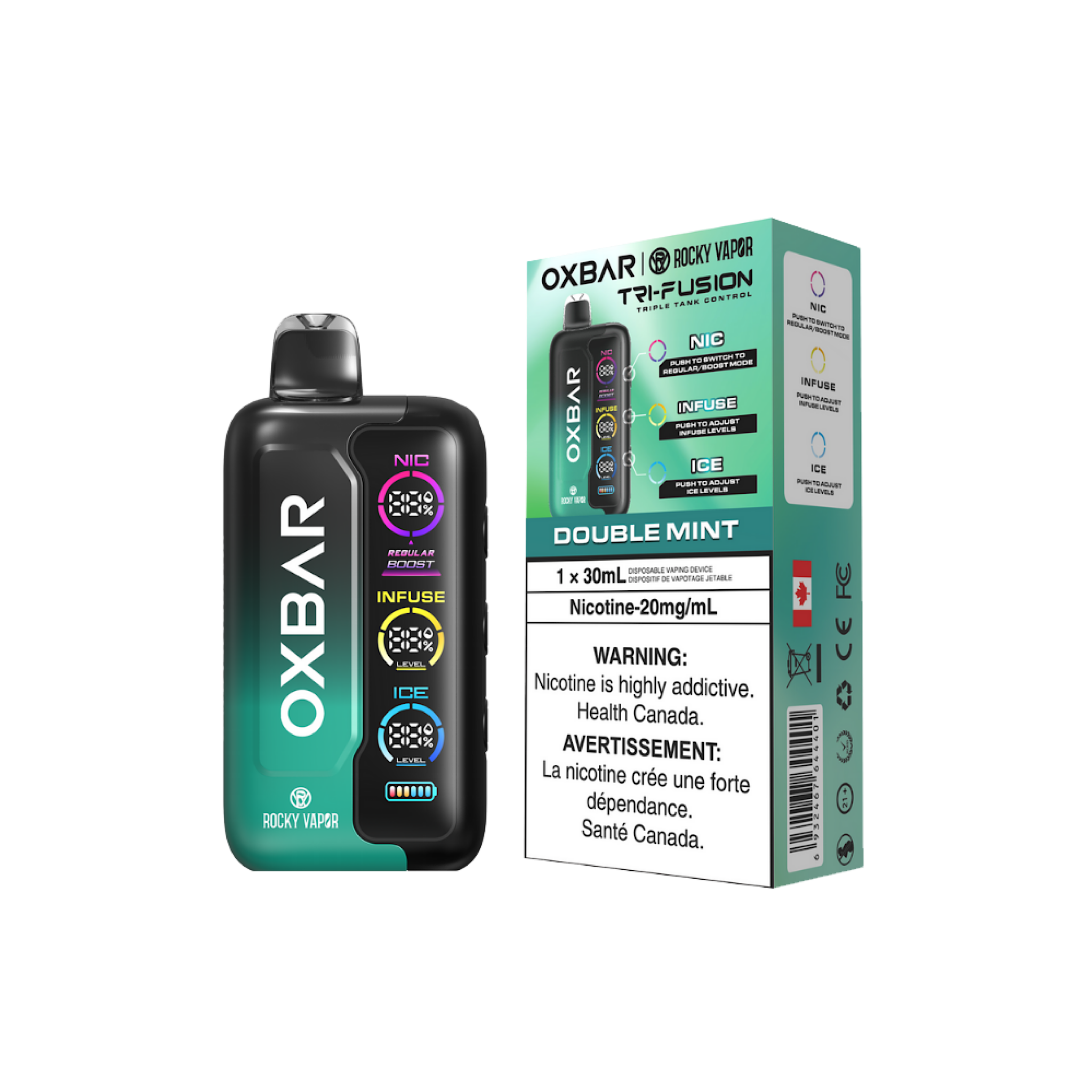 Oxbar Tri Fusion - 70K Puffs Disposable Vape