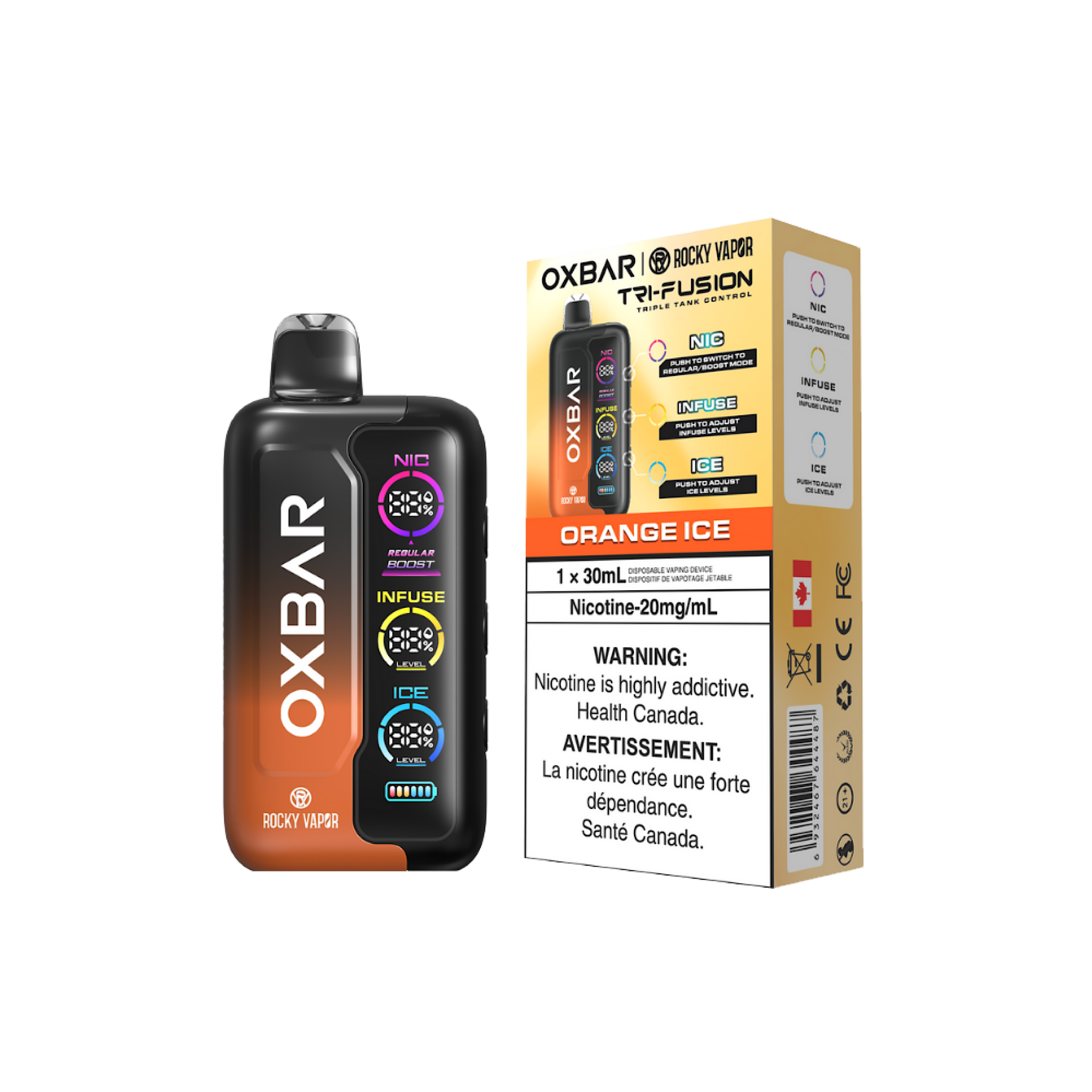 Oxbar Tri Fusion - 70K Puffs Disposable Vape