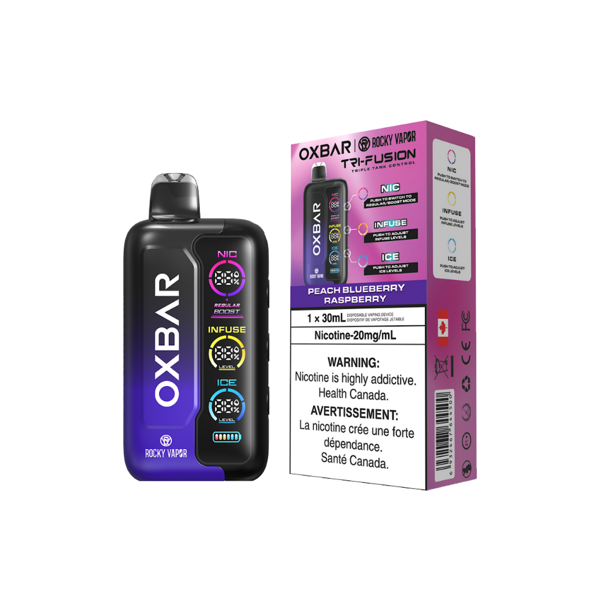 Oxbar Tri Fusion - 70K Puffs Disposable Vape
