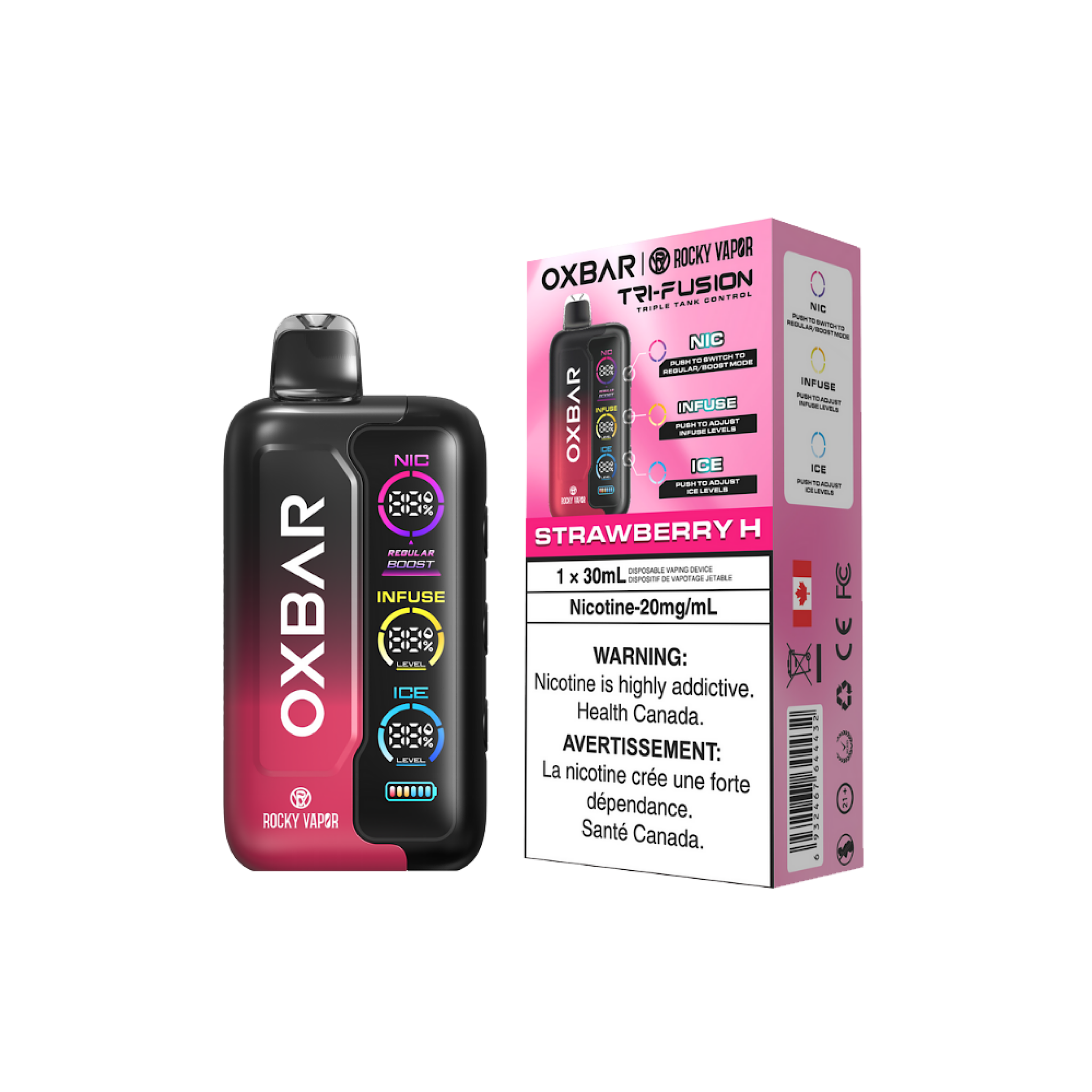 Oxbar Tri Fusion - 70K Puffs Disposable Vape