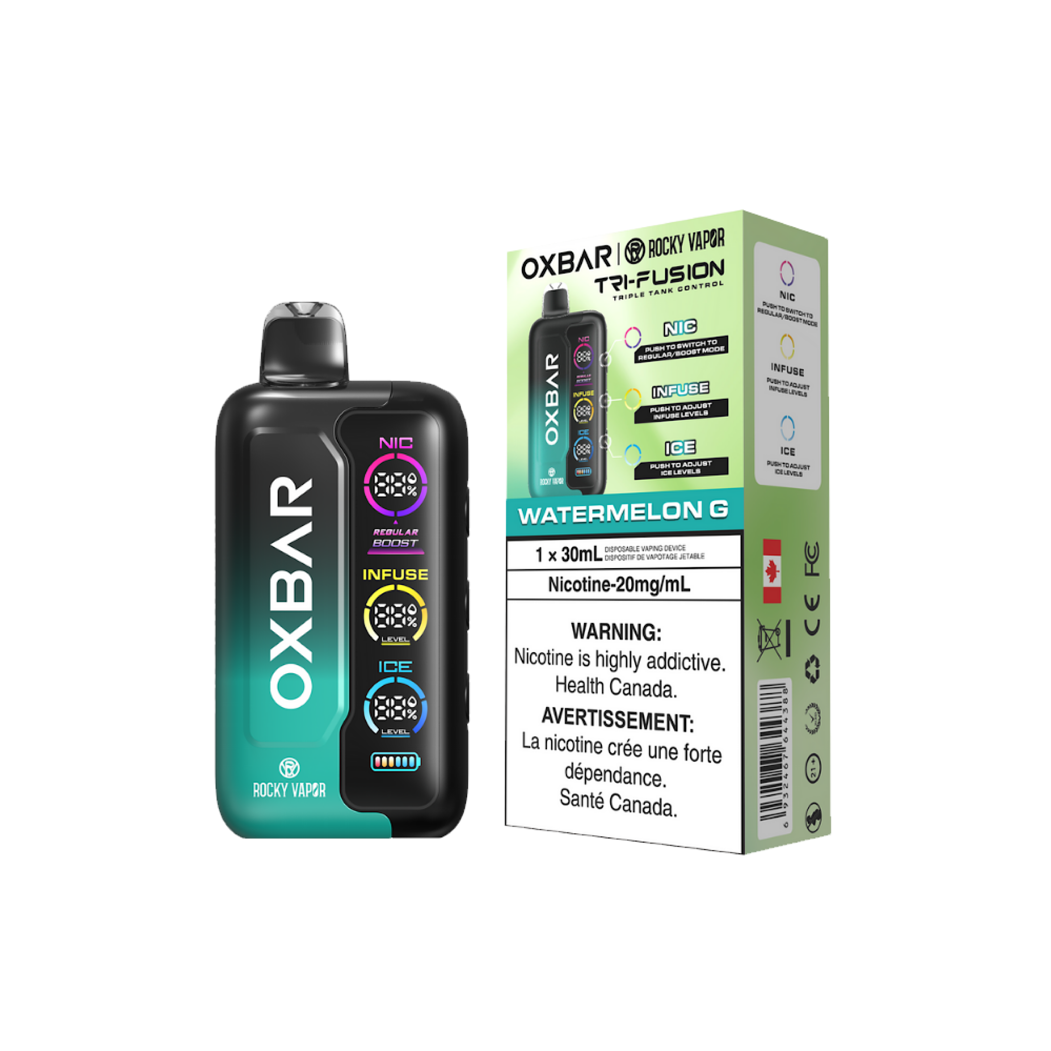 Oxbar Tri Fusion - 70K Puffs Disposable Vape