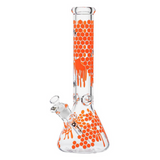 OG Original 14mm 7" Glow-in-the- Dark Honeycomb Splash Beaker (OG-715)