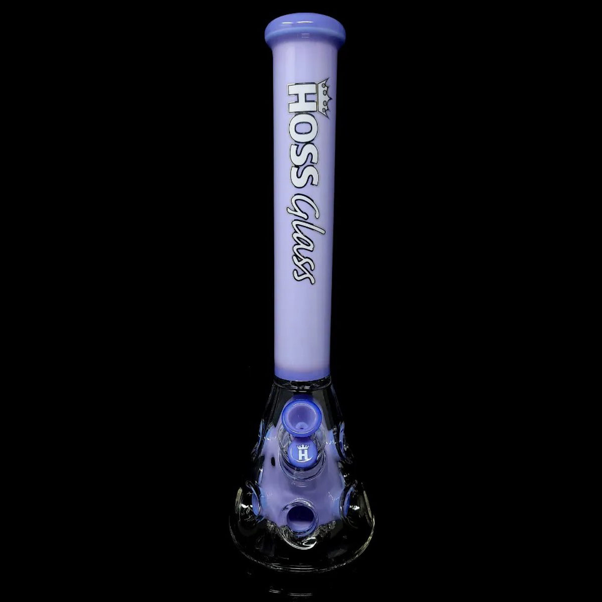 Hoss Glass - 18" Holey Beaker with Colored Top and Inner Section