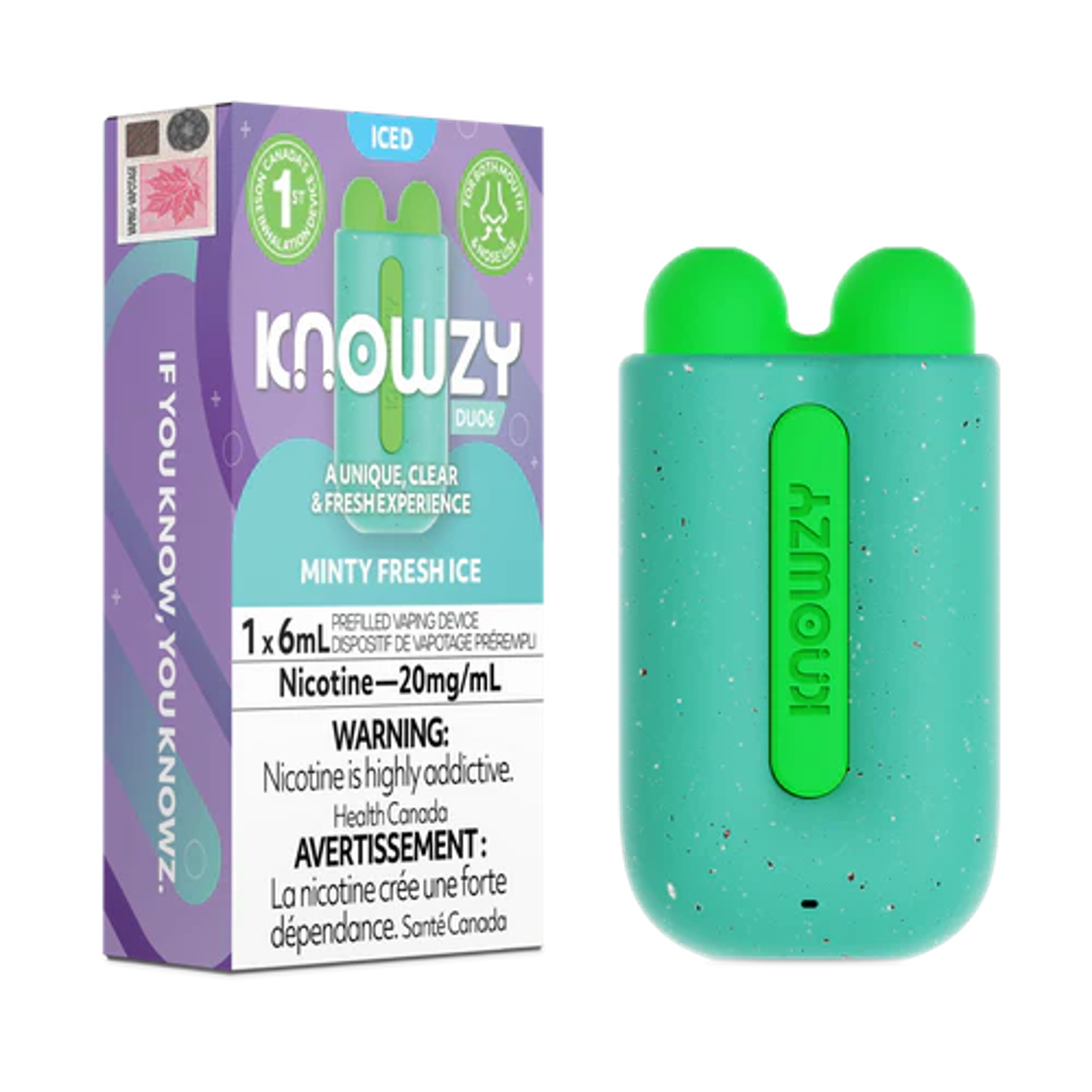 Knowzy Duo6 – Nose Inhalation Disposable Vape