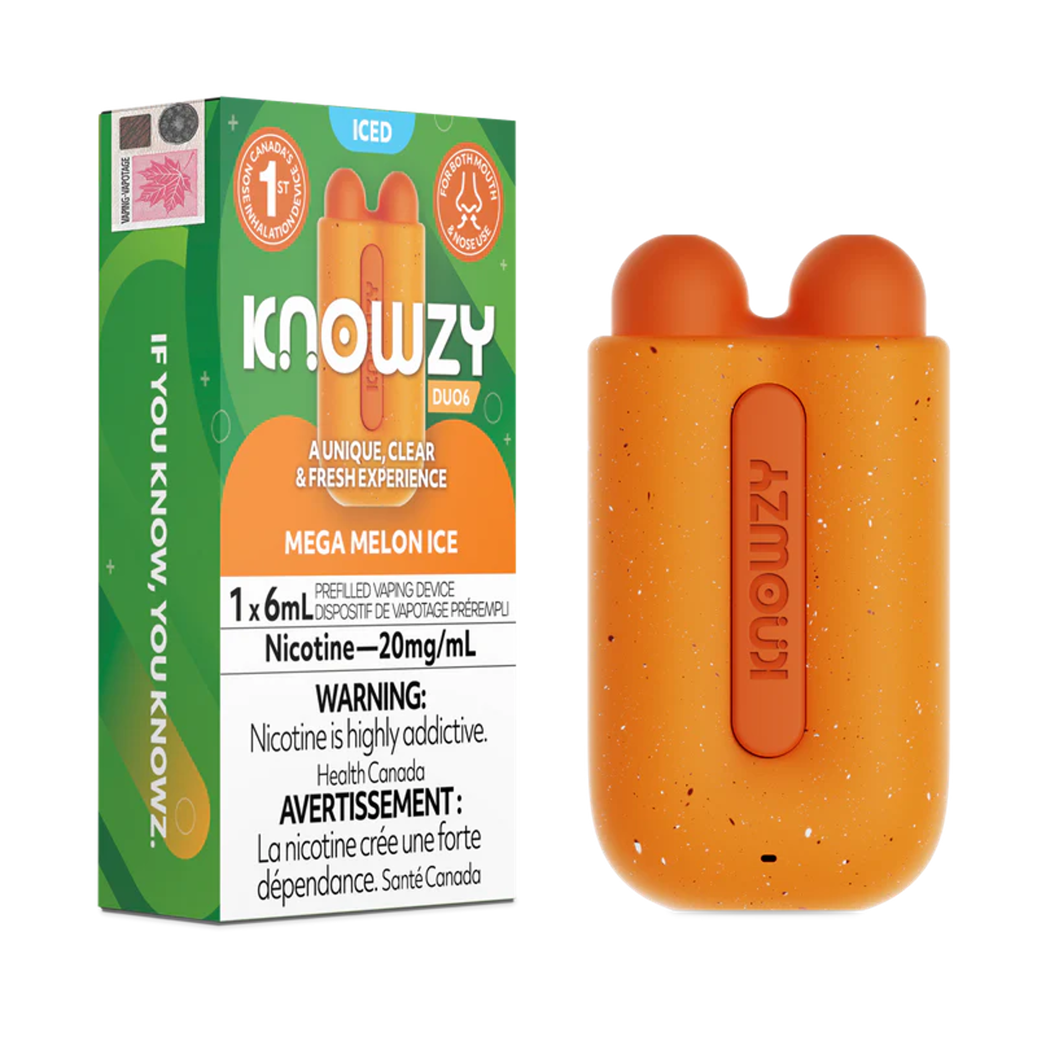 Knowzy Duo6 – Nose Inhalation Disposable Vape