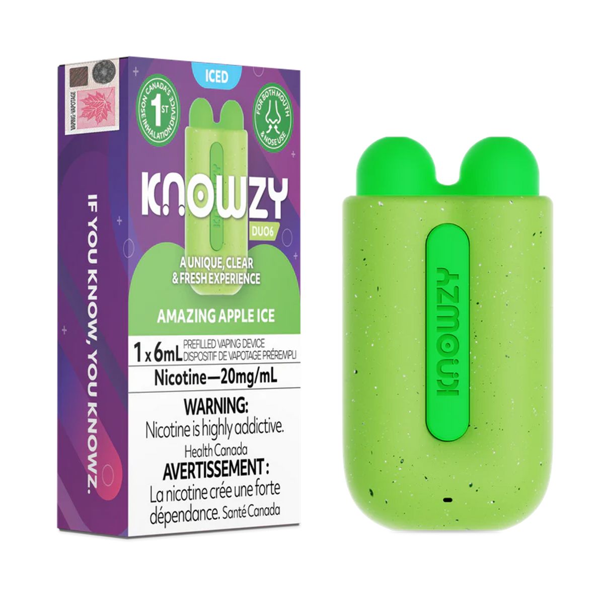 Knowzy Duo6 – Nose Inhalation Disposable Vape