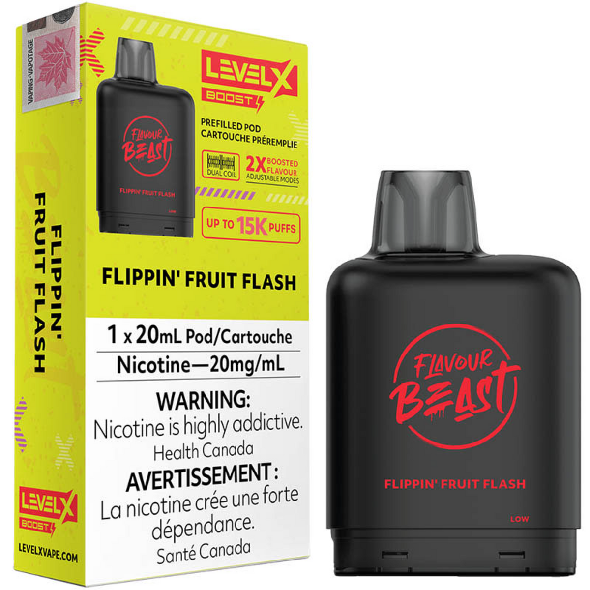 Level X Boost Pod - Flavour Beast: Flippin' Fruit Flash