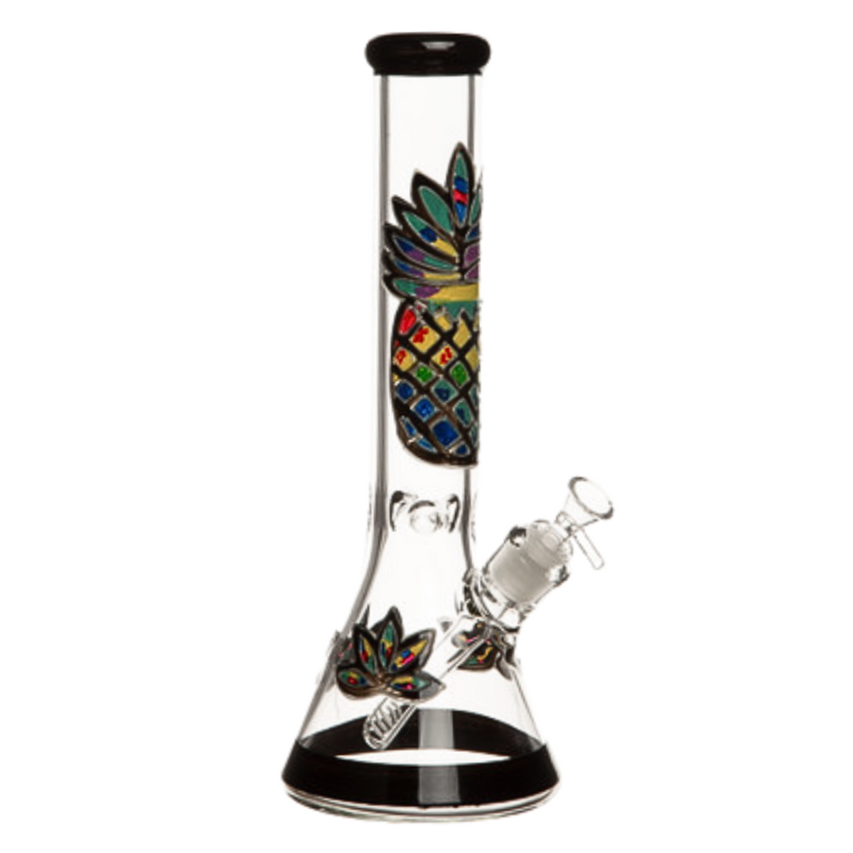 14" 7mm Pineapple Pastel Glass Bong