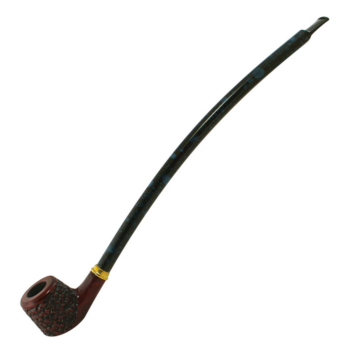 15" Engraved Poker Style Rosewood Shire Pipe