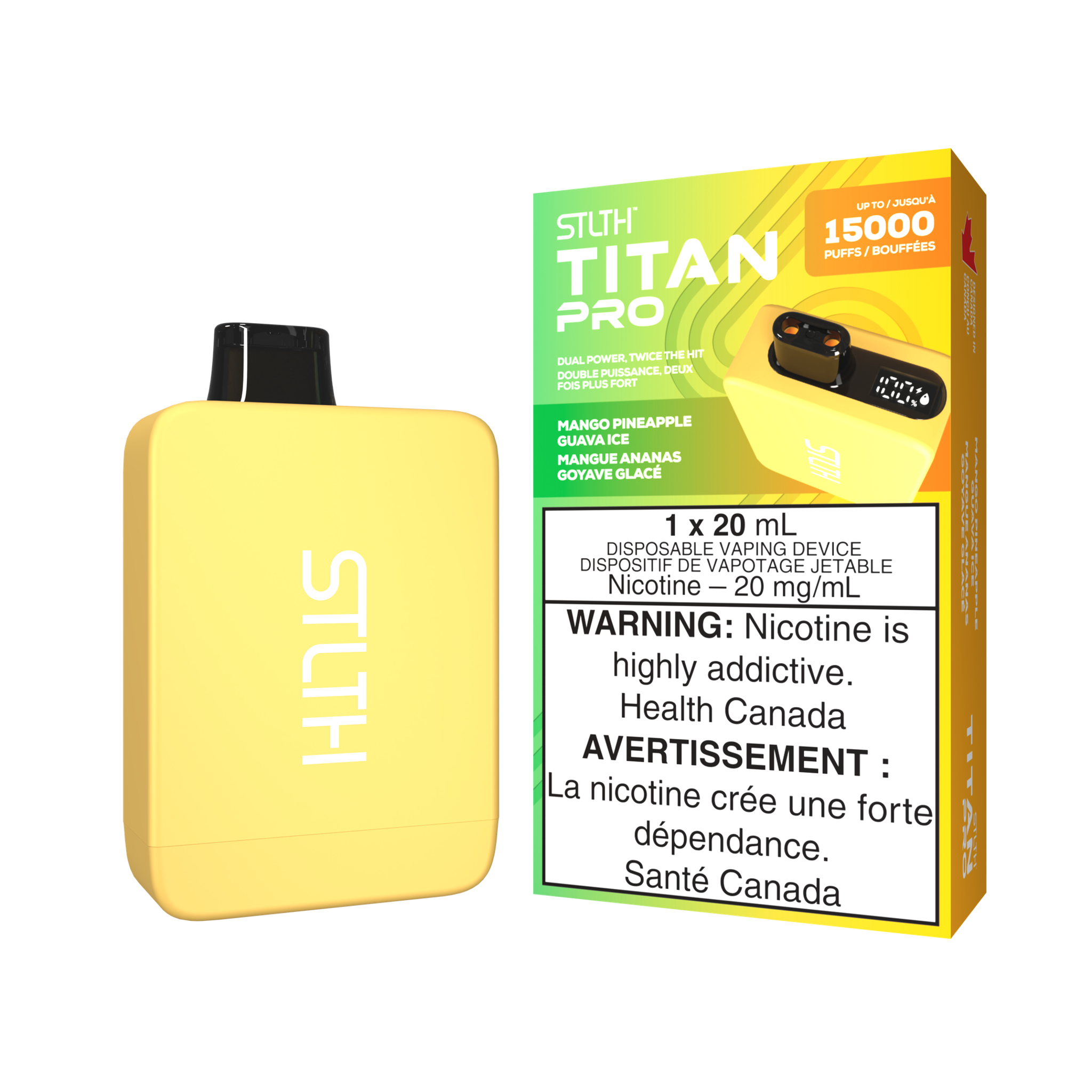 STLTH TITAN PRO - 15000 Puffs (Provincial Tax)