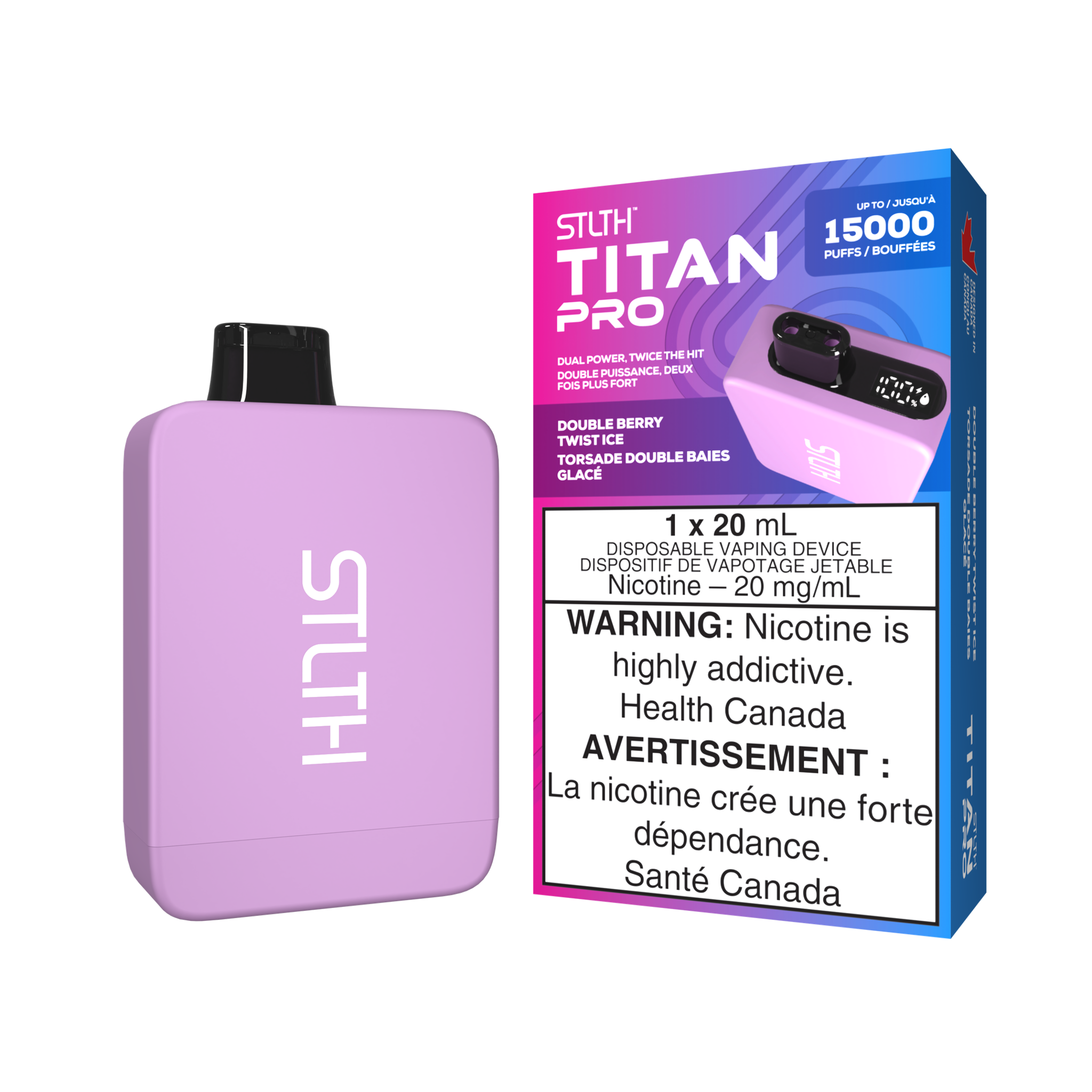 STLTH TITAN PRO - 15000 Puffs (Provincial Tax)