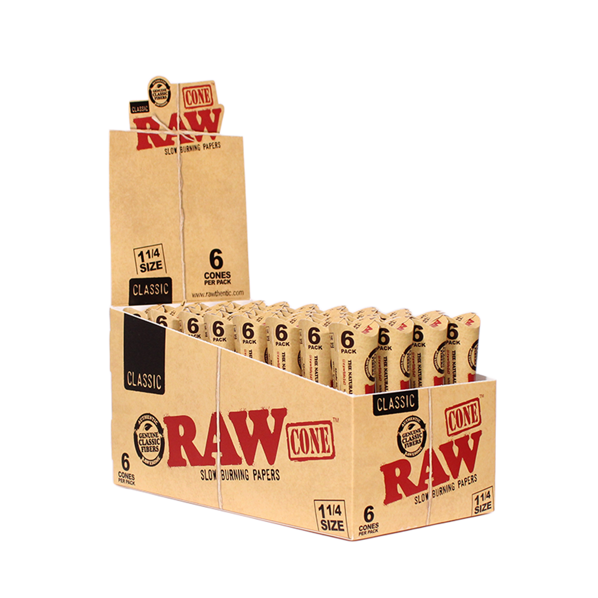 RAW Classic 1¼ Cones - Single - 6 cone pack