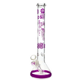 OG Original - 14" 5mm  Glass Flower Pattern Beaker (OG-525)