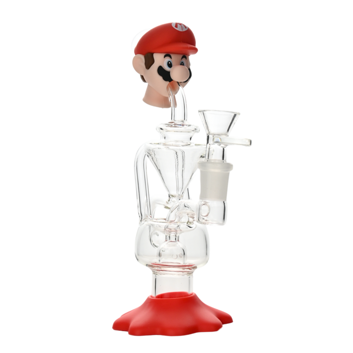 8" Arsenal Mario Functional Glass Water Pipe