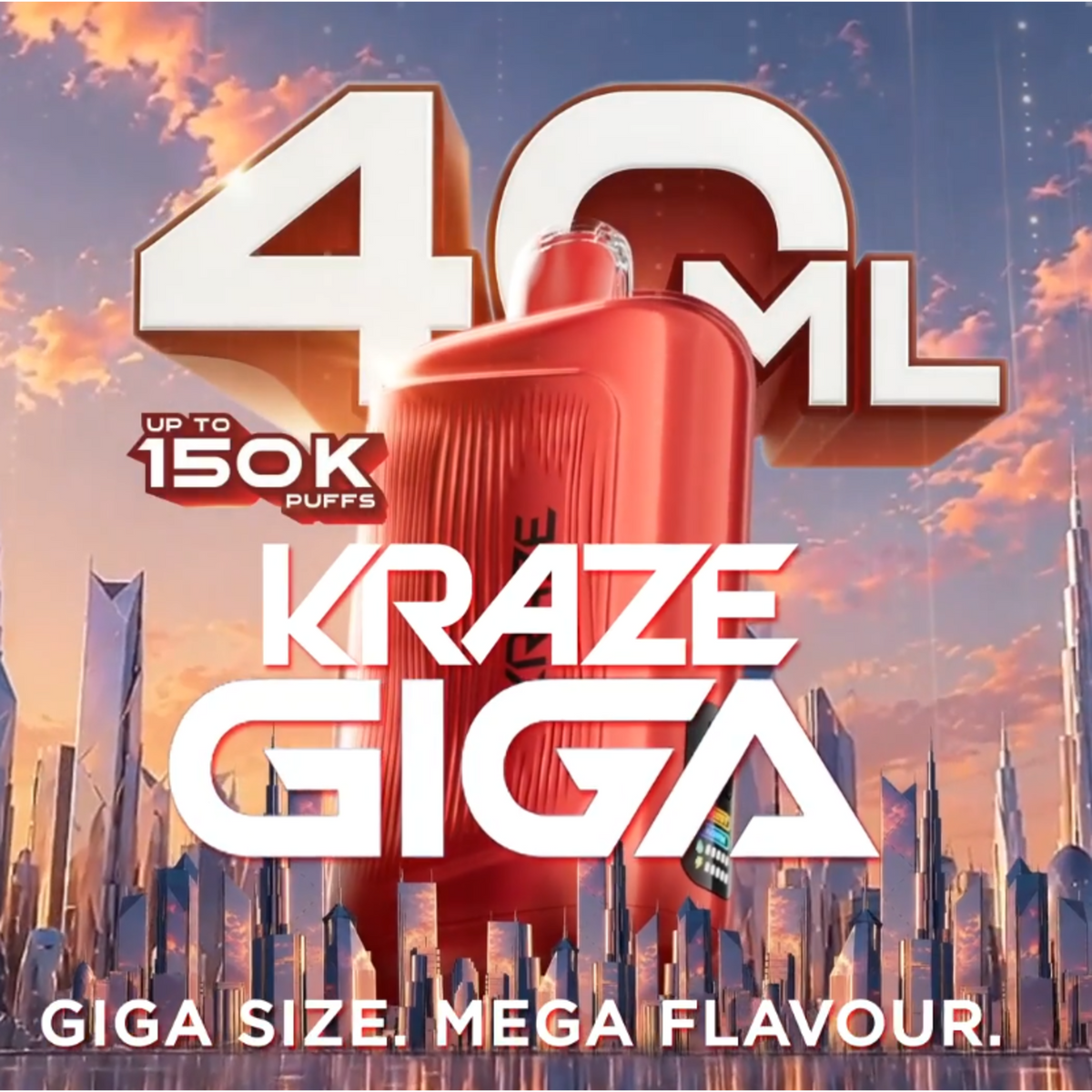Kraze Giga Disposable Vape - 150K Puffs