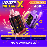 Kraze Mega X Disposable Vape - 48K Puffs