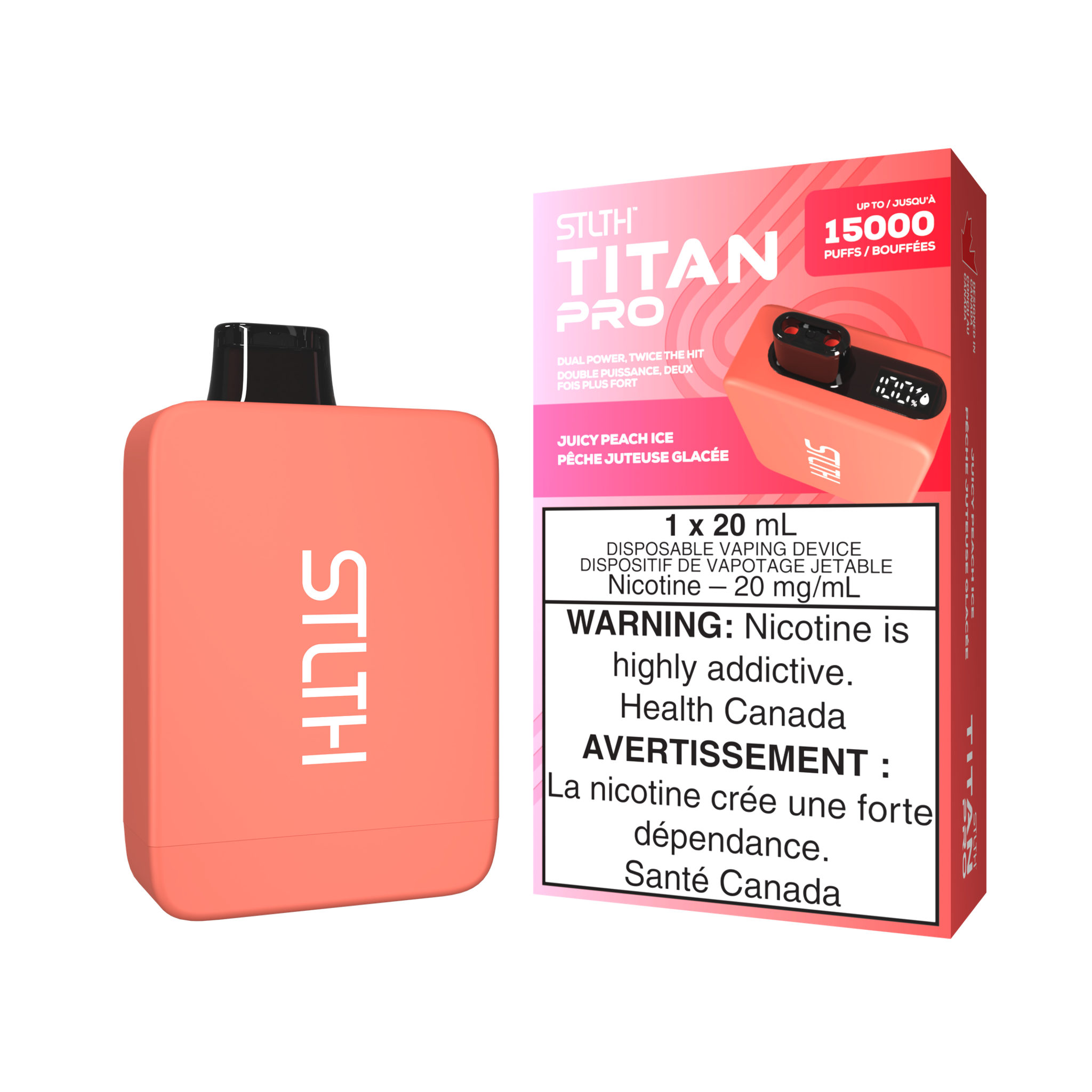 STLTH TITAN PRO - 15000 Puffs (Provincial Tax)