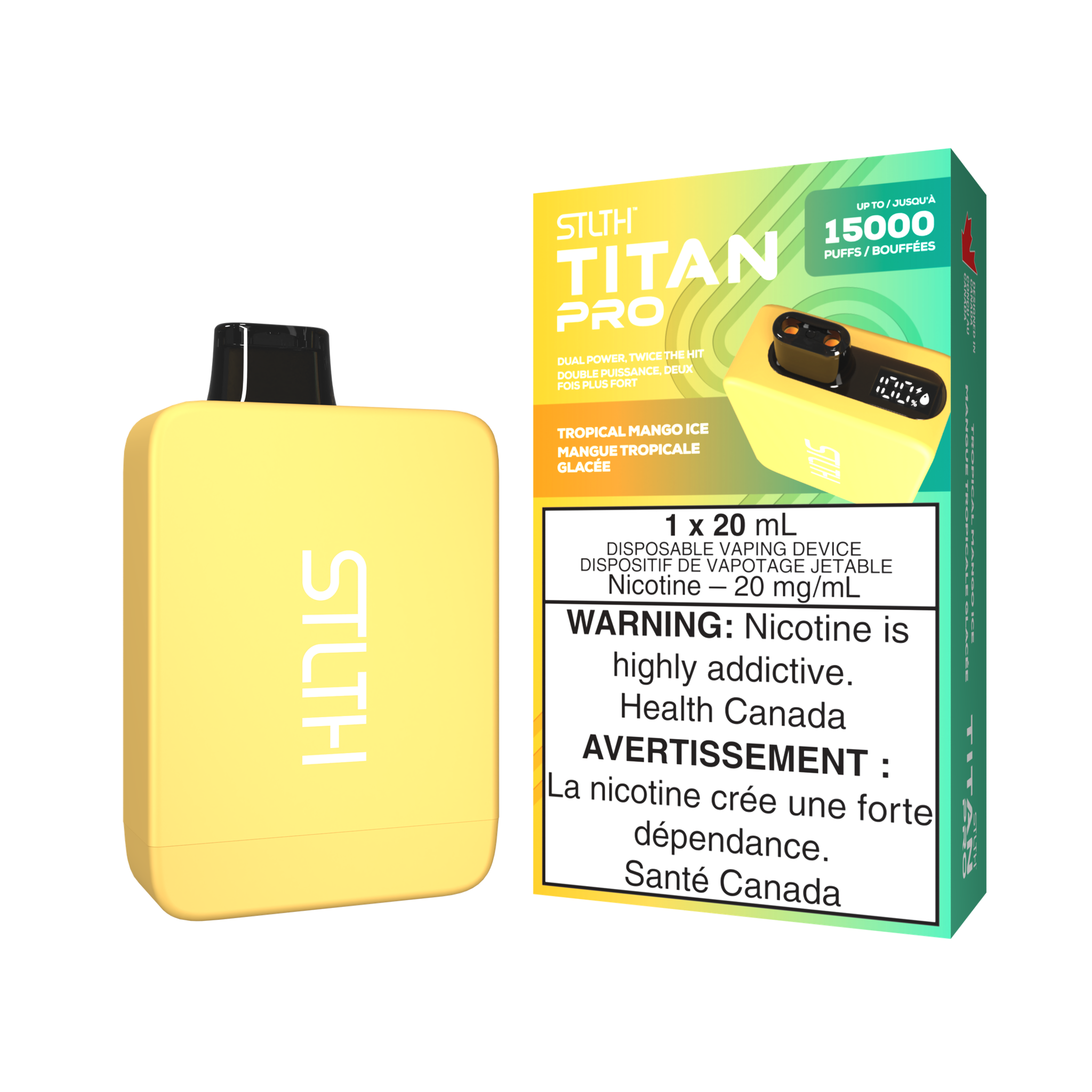 STLTH TITAN PRO - 15000 Puffs (Provincial Tax)