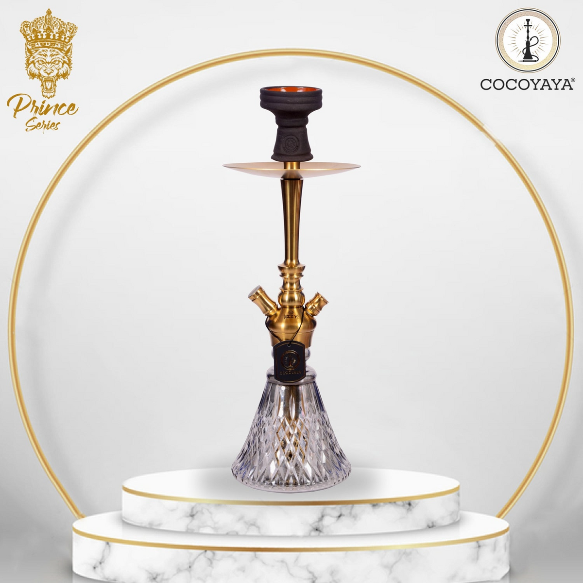 COCOYAYA - Prince 16 Inch Golden Shisha