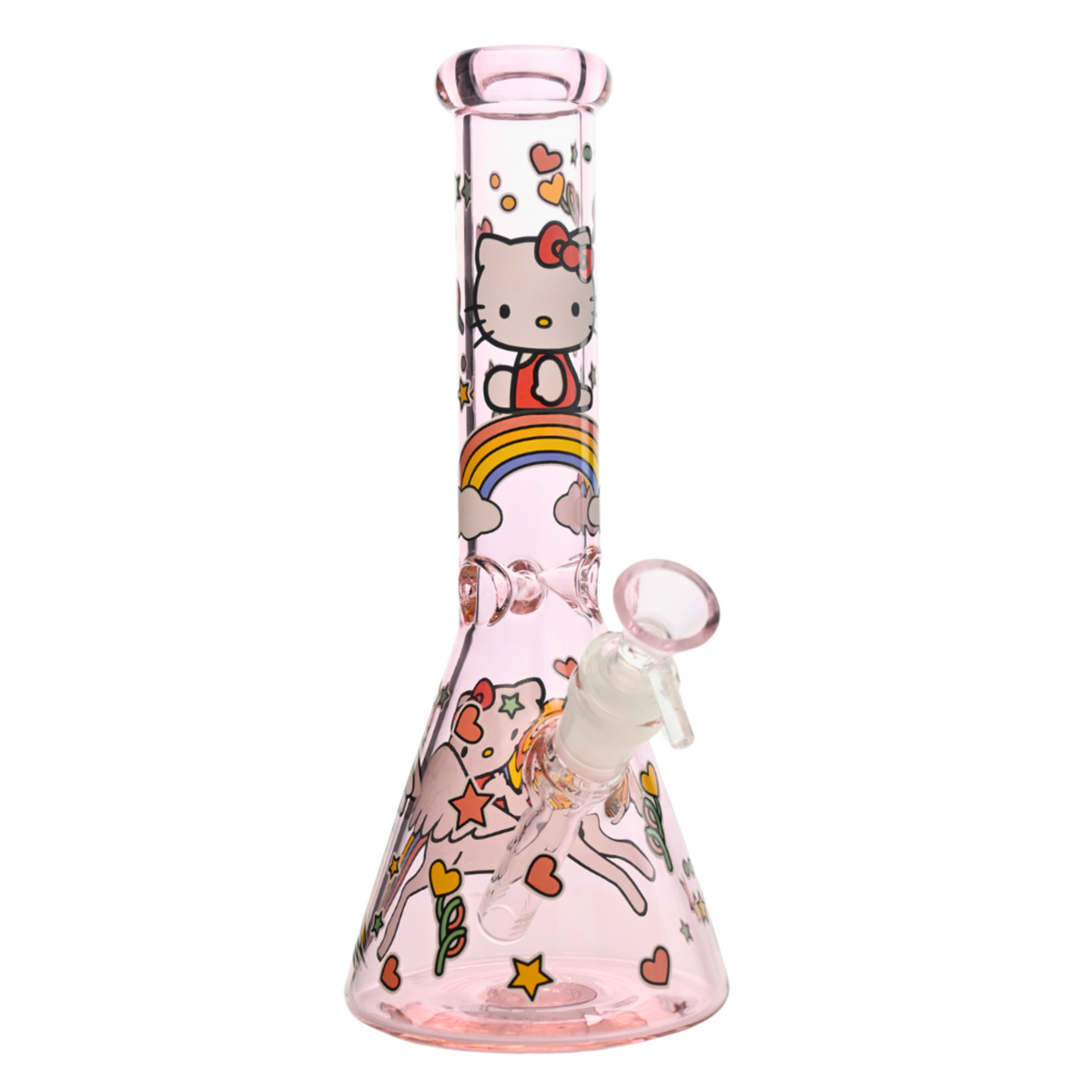 Arsenal Glass - 10" 5mm Kitty Glass Beaker (Design Vary)