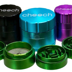 Cheech Pop Lock 4 piece Herb Grinders (GR-2)