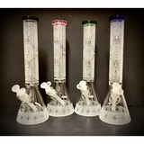 15" Cheech Glass Sandblasted Beaker