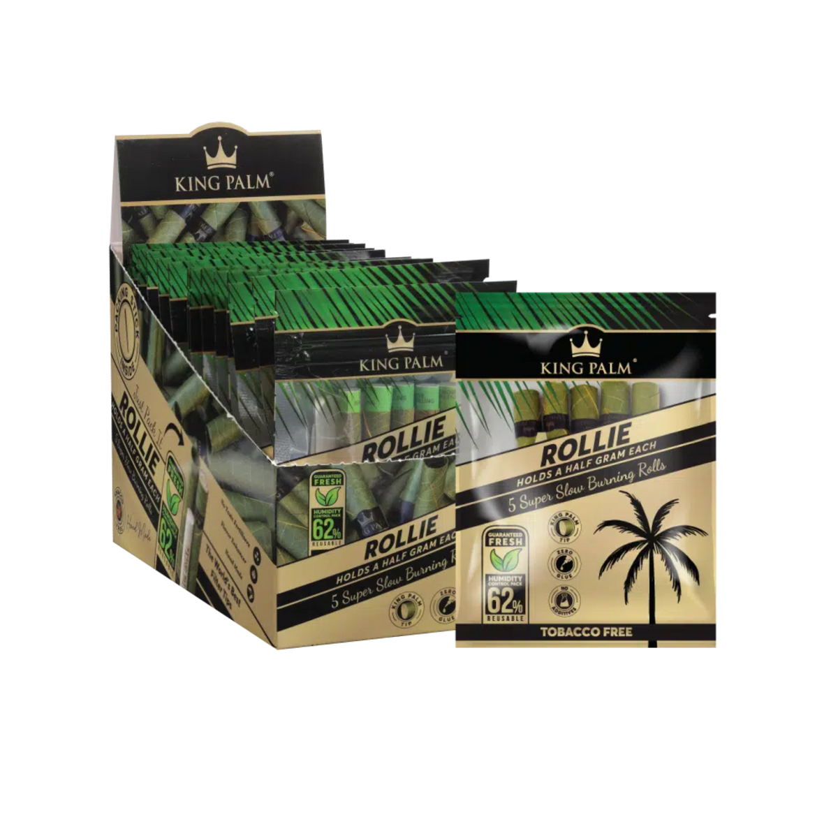 King Palm 5 pack Rolls - Slow Burning
