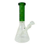 10" CHEECH SKULL SANDBLAST GLASS BEAKER (CH-144)